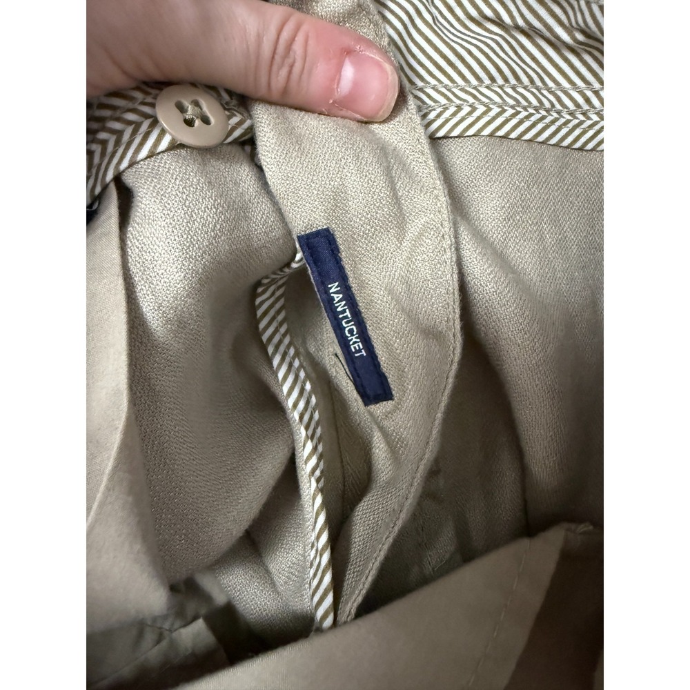Cremieux Men's Nantucket Tan Linen 36X30 Pants Old Money Preppy Coastal Beach - Picture 6 of 6